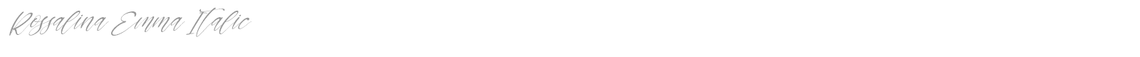 Rossalina Emma font preview